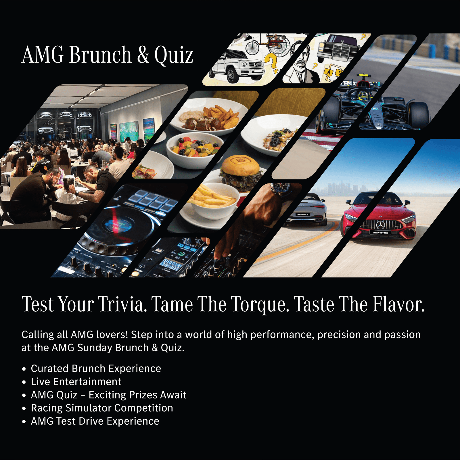 Mercedes-Benz AMG Brunch-Quiz Campaign